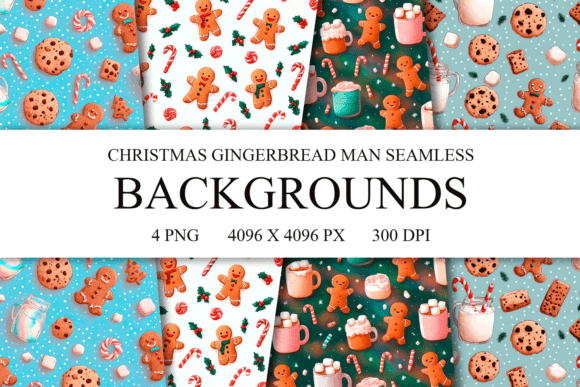 4 Gingerbread Man Seamless Patterns PNG: A Practical Review for Digital Designers