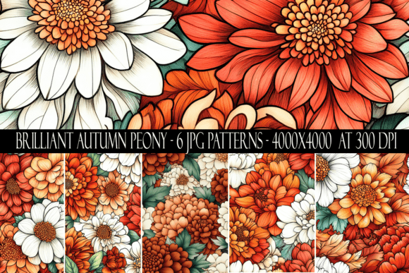 Brilliant Autumn Peony Patterns