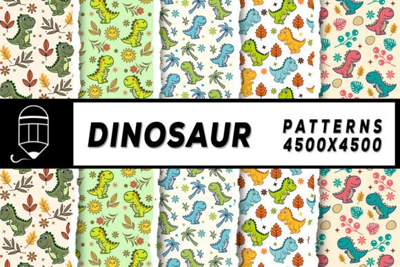 Dinosaur Digital Papers Patterns