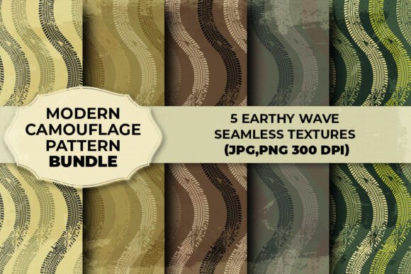Earthy Wave Seamless Patterns