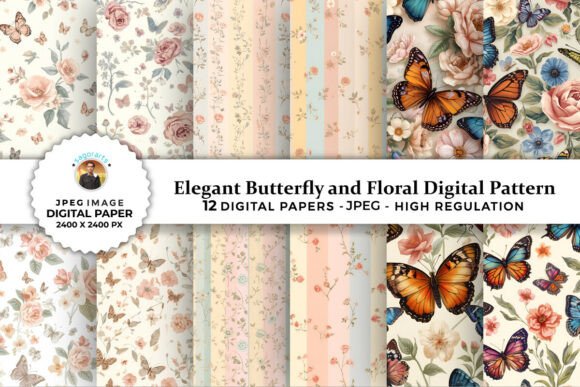 Evaluating Butterfly and Floral Digital Patterns for Creative Projects