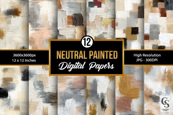 Evaluating Neutral Painted Brushstrokes Patterns for Modern Creative Projects