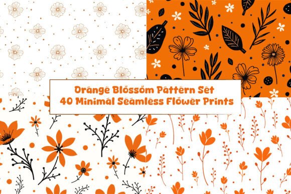 Orange Blossom Seamless Patterns: A Guide to Minimalist Floral Design