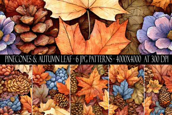 Pinecones Autumn Leaf Patterns: Elevating Your Projects With Seasonal Design