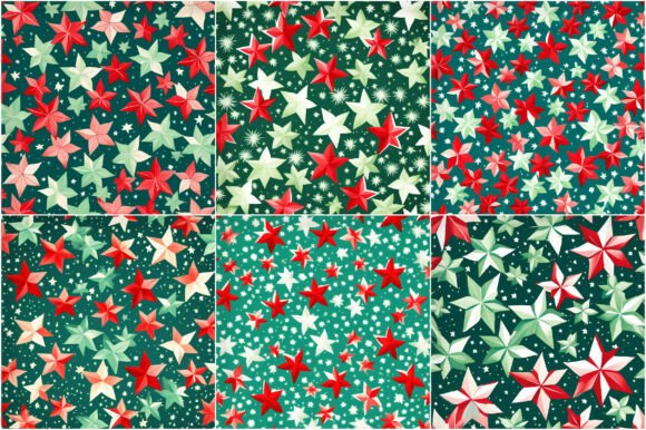 Red Green Stars Patterns: Elevate Your Holiday Creativity with Festive Starry Delight