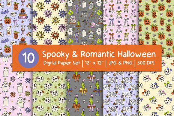 Spooky and Romantic Halloween Patterns