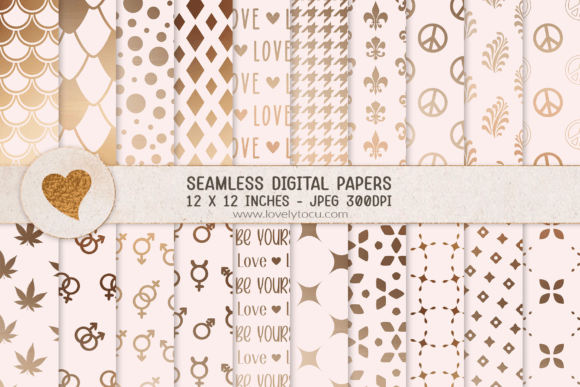 Strategic Application of Bronze Gradient Paper Patterns in Digital Design