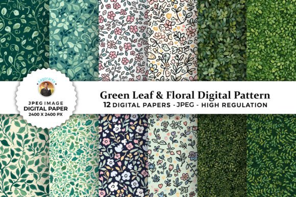 Unlocking the Versatility of Green Leaf Floral Digital Patterns