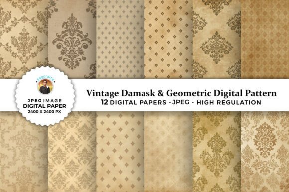 Vintage Damask and Geometric Patterns: Elevating Your DIY Projects with Timeless Elegance